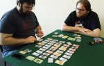 Players rewriting history with a game of Chrononauts.