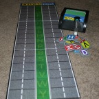 Tiles, cards, board and timer.