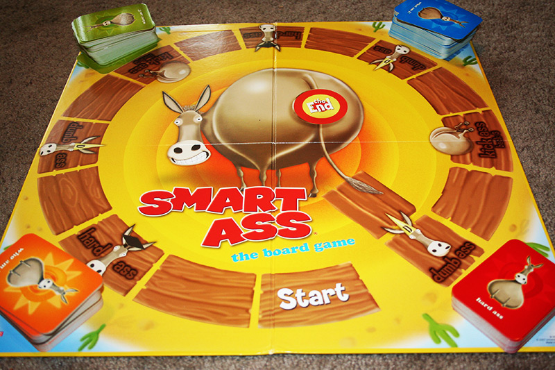 Smart Ass Trivia Board Game With Free Puzzle Cube